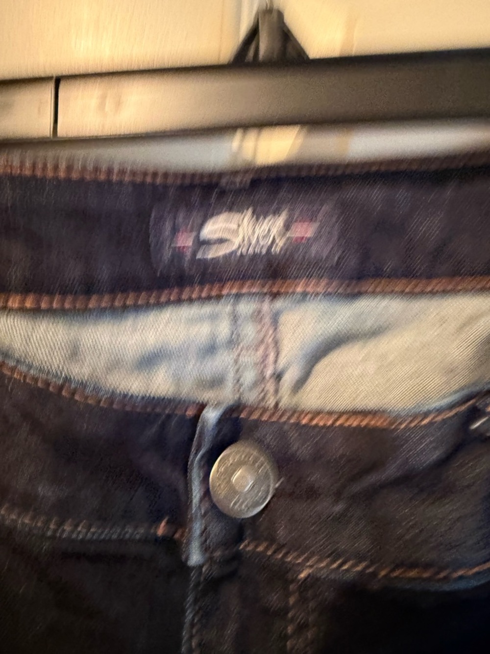 Aiko Skinny Silver Jeans Dark Navy Skinny Jeans Size 18 Length 29 - Picture 2 of 3